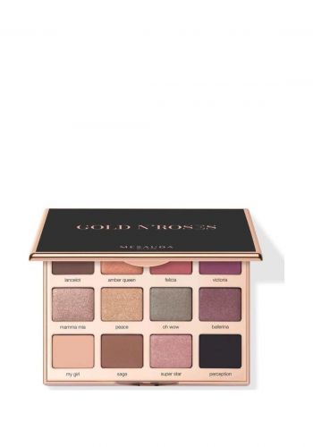 باليت ظلال عيون 12 لون 250 غم من ميسودا Mesauda Goldn Roses Pallette