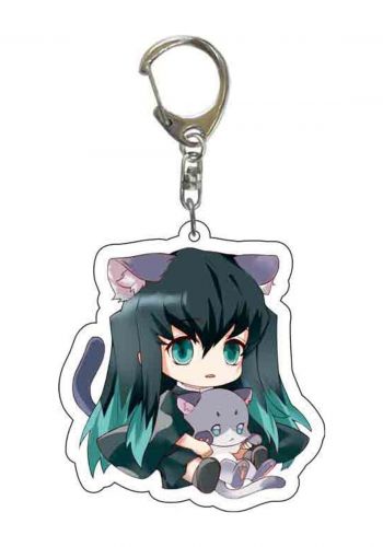 ميدالية سلسلة المفاتيح بتصميم شخصية توكيتو انمي قاتل الشياطين  Key chain