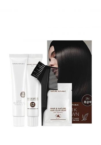 صبغة للشعر لون بني غامق من نيجر ريببلك Nature Republic Hair Color Cream No.3N Dark Brown