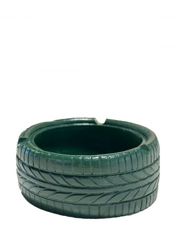 نفاضة بشكل اطار سيارة باللون الاخضر من حانوت Hanoot Tire Ashtray 