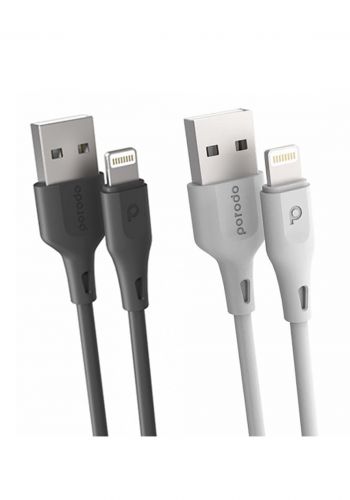 Porodo UPD-U12LC-BK SB Cable Lightning Fast Charge and Data Cable 1.2m كابل من بورودو