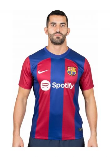 دريس رجالي رياضي فريق برشلونة الاساسي 2024 باللون النيلي والاحمر