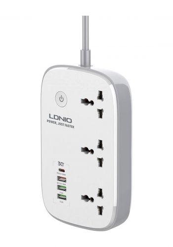 سيار كهربائي 30 واط من لدنيو Ldnio 3 AC Outlets Wi-Fi Smart Power Strip 4 USB  