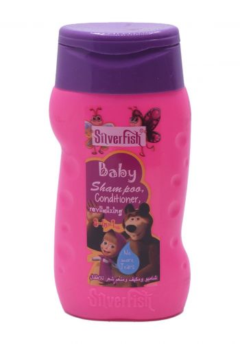 شامبو ومكيف ومنعم شعر ماشة للاطفال 236 مل من سلفر فش Silverfish 3-In-1 Shampoo, Conditioner, Revitalizing