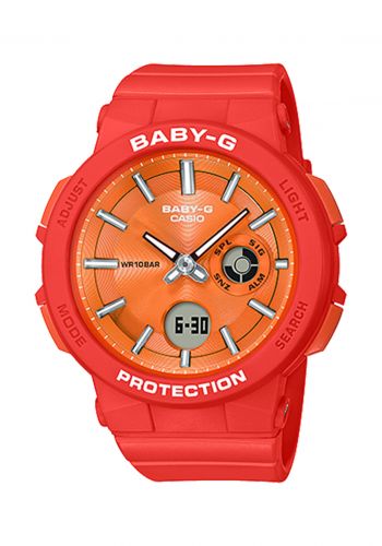 ساعة جي شوك نسائية برتقالي اللون من كاسيو Casio G-SHOCK BGA-255-4ADR Watch