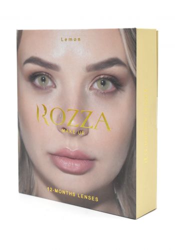 عدسات عيون لاصقة سنوية لون اخضر من روزا Rozza Lemon Lenses
