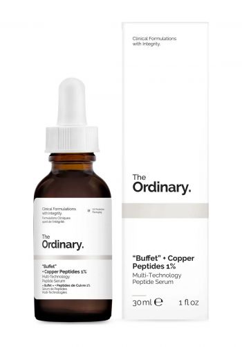 سيروم  الببتيدات النحاسية لمحاربة التجاعيد لجميع انواع البشرة 30 مل  من ذا اورديناري The Ordinary Buffet  Copper Peptides 1% Serum