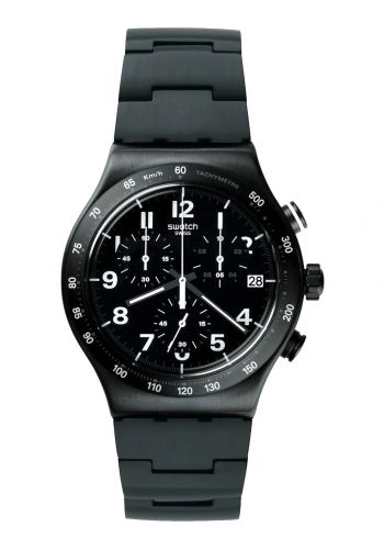 ساعة رجالية سوداء اللون من سواج Swatch YVB402G Men's Watch
  