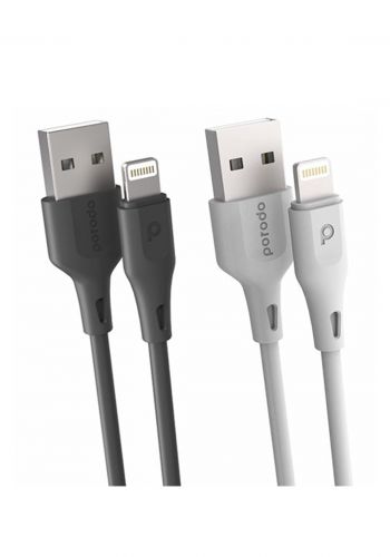 Porodo PD-U3LC-BK USB Cable Lightning Fast Charge and Data Cable 3m كابل من بورودو