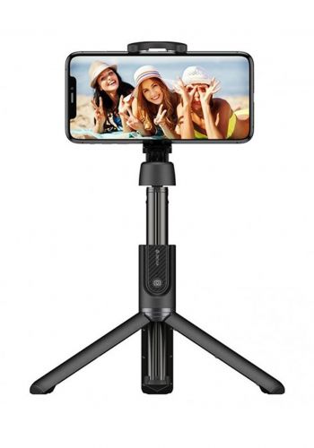 Devia ES072 Tripod Stand All-in-one Multifunctional Selfie Stick – Black عصا سيلفي سلكية