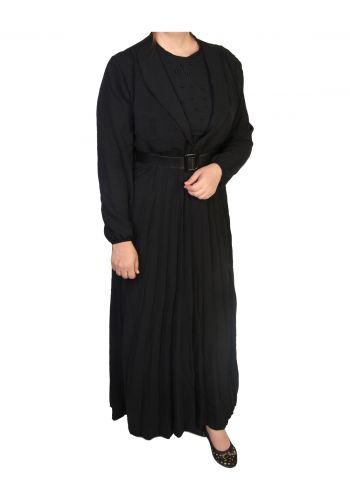 فستان نسائي اسود اللون