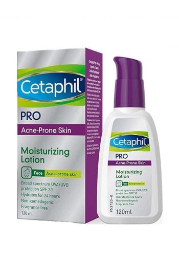 لوشن مرطب وواقي شمس للبشرة الدهنية الحساسة 120 مل من ستيافيل Cetaphil PRO Acne-Prone Skin Moisturizing Lotion