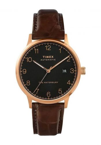 ساعة رجالية باللون البني من تايمكس Timex TW2T70100 men's Analogue Watch Waterbury