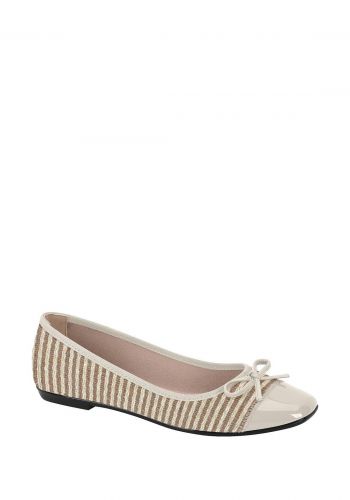 حذاء فلات نسائي باللون البيجي  من موليكا Mollica Flat Shoes