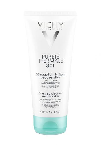 غسول منظف للبشرة الحساسة 200 مل من فيشي Vichy Purete Thermal 3 in1 Cleanser
