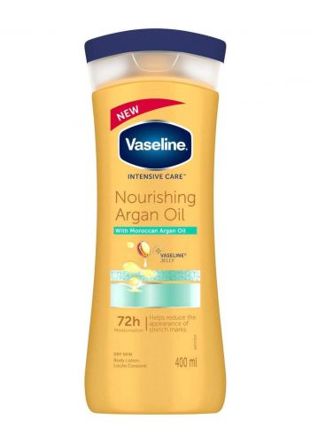 لوشن ومرطب للجسم بخلاصة زيت الارغان  400 مل من فازلين   Vaseline Intesive Care Nourishing Argan Oil Body Loition