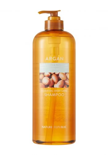 شامبو بخلاصة زيت الارغان لاصلاح الشعر التالف 1000 مل من نيجر ريببلك Nature Republic Argan Essential Deep Care Shampoo