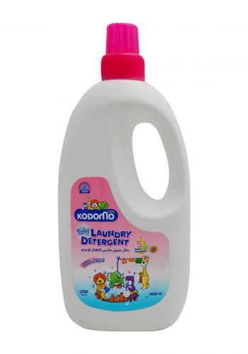 غسول ملابس الاطفال وردي 1 لتر من كودومو Kodomo Baby Laundry Detergent