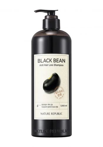 شامبو مقوي للشعر بخلاصة الفاصوليا السوداء 1000 مل من نيجر ريببلك Nature Republic Black Bean Anti Hair Loss Shampoo