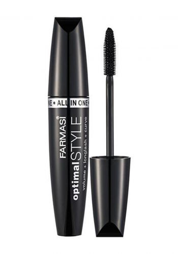 ماسكارا اوبتيمال ستايل مكثفة للرموش سوداء اللون 8 مل  من فارماسي Farmasi Optimal Style Mascara