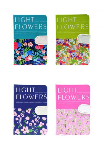 Light Flowers (9601-1L) دفتر ملاحظات بطبعة  الورود