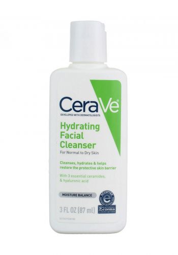 غسول مرطب للبشرة العادية الى الجافة 87 مل من سيرافي  Cerave Hydrating Facial Cleanser For Normal To Dry Skin
