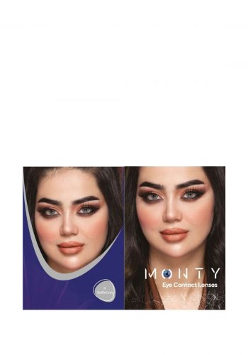 عدسات لاصقة للعيون باللون  الرصاصي من مونتي Monty Eye Contact Lenses Raffle Gray - 11