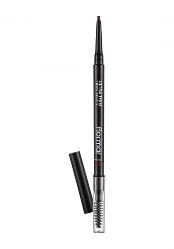 قلم تحديد الحواجب بني اللون درجة 03 من فلورمار Flormar Ultra Thin Brow Pencil