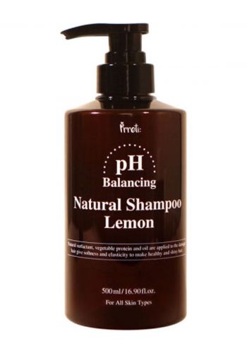 شامبو حمضي برائحة الليمون 500 مل من بريتي Prreti PH Balancing Natural Shampoo, Lemon