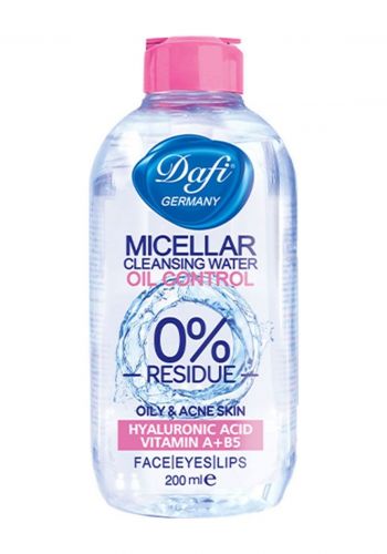 ماء ميسيلار مزيل للمكياج للبشرة الدهنية 200 مل من دافي Dafi Micellar Pink
