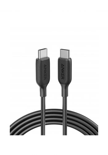 Anker PowerLine III USB-C to USB-C 2.0 Cable - Black كابل شحن تايب سي الى تايب سي 90 سم من انكر