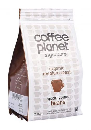 حبوب القهوة العضوية 250 غم من كوفي بلانيت Coffee Planet Organic Beans  