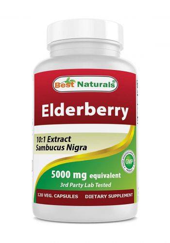 مكمل غذائي 120 كبسولة من بيست نتجرالس Best Naturals Elderberry