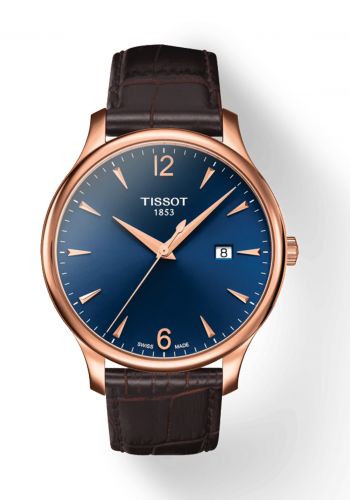 ساعة للرجال بسوار بني اللون من تيسوت Tissot T0636103604700 Men's Watch 