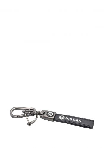 Leather Carbon Keychain -Lissan ميدالية مفاتيح كاربون جلد شعار نيسان