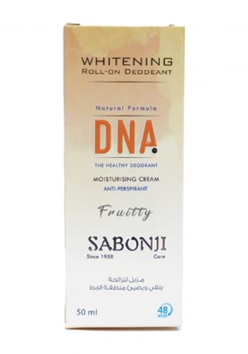 رول مزيل للتعرق برائحة الفواكه 50 مل من صابونجي Sabonji DNA Whitening Roll - On Deodorant 