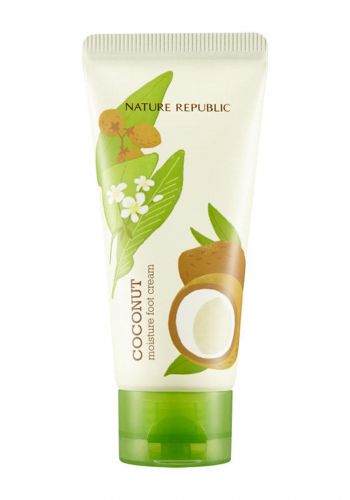 كريم مرطب للقدم بخلاصة جوز الهند 80 مل من نيجر ريببلك Nature Republic Coconut Moisture Foot Cream