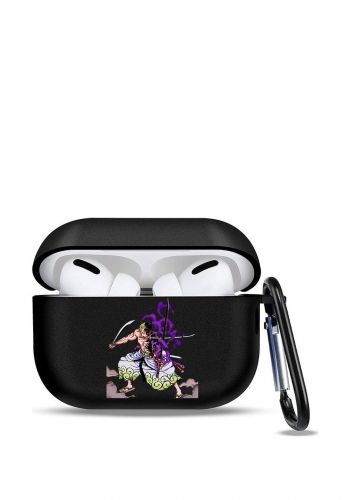 حافظة سماعة ايربود برو 2 بطبعة شخصية زورو من انمي وان بيس  Silicon Anime Airpods Pro 2 Case