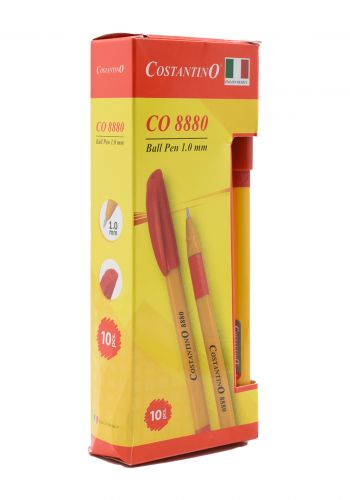 سيت قلم جاف احمر 10 قطع من Costantino(Co8880)
