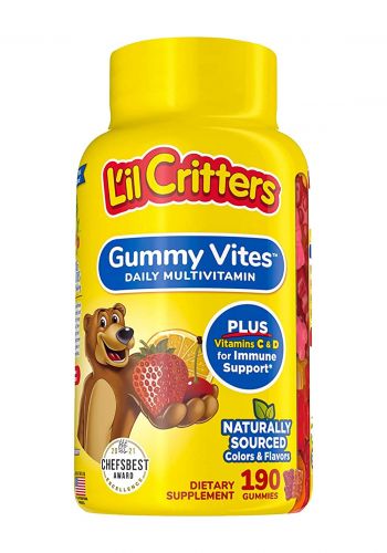  مكمل الغذائي جيلاتيني للاطفال 190 قطعة L 'il Critters Gummy vites Complete Multivitamin