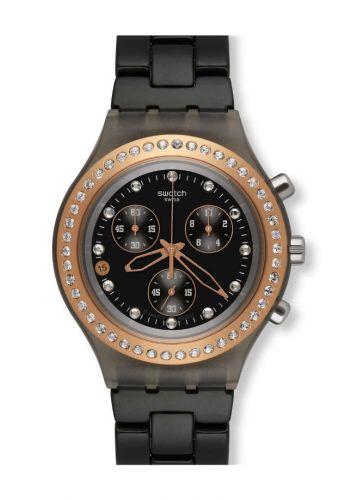 ساعة نسائية سوداء اللون من سواج Swatch SVCM4008AG Women's Watch