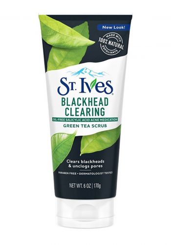 مقشر للوجه بخلاصة الشاي الاخضر 170 غرام من اسانت ايفزSt.Ives Energizing Green Tea Scrub