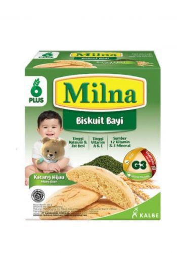  بسكويت اطفال بطعم الفاصوليا الخضراء  130 غم من ميلنا Milna Baby Biscuit    