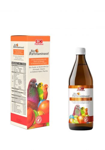 مكمل غذائي لطيور الزينة 500 مل من بايو بت اكتف Bio pet active