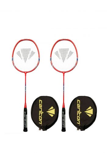 سيت مضرب تنس الريشة من دونلوب‎ Dunlop Carlton Badminton Racket Solar 500 Red - Set of 2