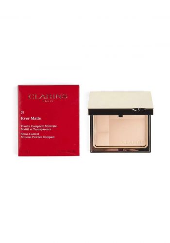 Clarins Ever Matte Compact Powder no.01-Transparent Light 10 g  باودر مضغوط
