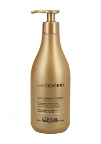 L'oreal Serie Expert Absolut Repair Gold Quinoa + Protein Shampoo, Pump 500ml شامبو شعر