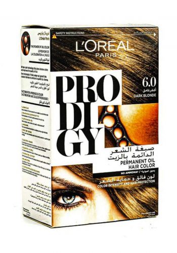 L'oreal Paris Prodigy Permanent Hair Oil Color  No Ammonia - 6.0 Dark Blonde صبغة شعر