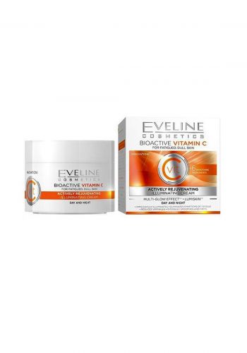 Eveline Bioactive Vitamin C Actively Rejuvenating Illuminating Face Cream 50Ml  كريم للوجه
