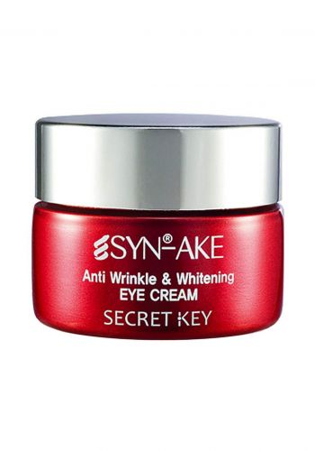 Secret Key Syn-Ake Anti Wrinkle & Whitening Eye Cream 15 Ml كريم العين